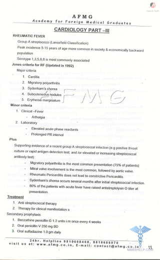FMGE Notes - General Medicine