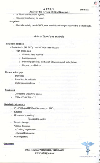 FMGE Notes - General Medicine
