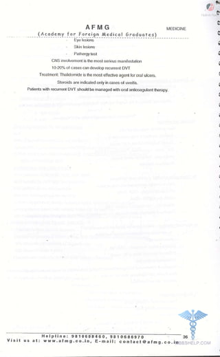 FMGE Notes - General Medicine