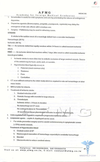 FMGE Notes - General Medicine