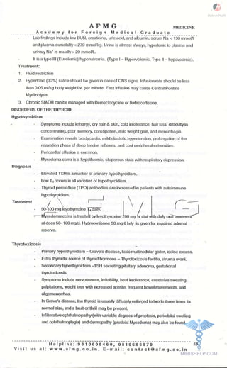 FMGE Notes - General Medicine