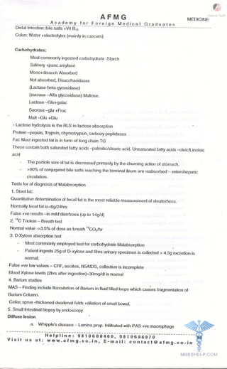 FMGE Notes - General Medicine