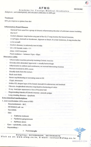 FMGE Notes - General Medicine