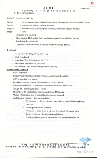 FMGE Notes - General Medicine