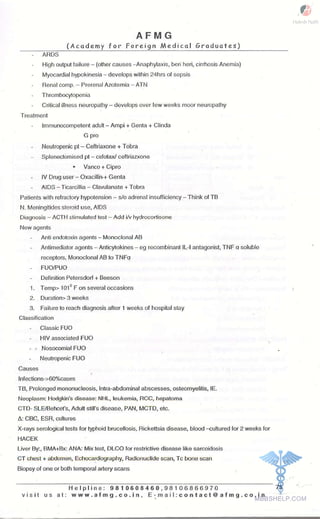 FMGE Notes - General Medicine