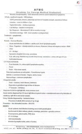 FMGE Notes - General Medicine