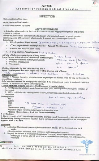 FMGE Notes - Orthopedics