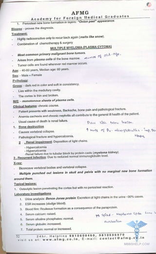 FMGE Notes - Orthopedics