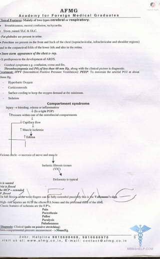 FMGE Notes - Orthopedics