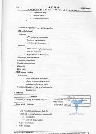 FMGE Notes - Pathology