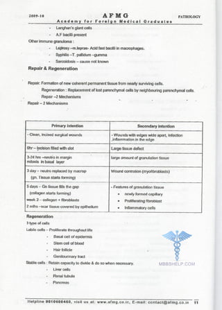 FMGE Notes - Pathology