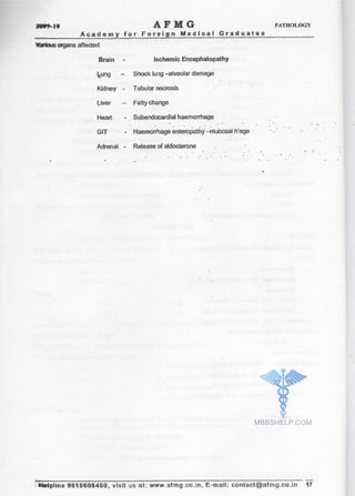 FMGE Notes - Pathology