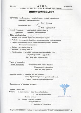 FMGE Notes - Pathology