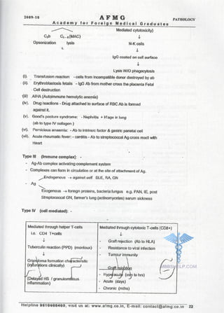 FMGE Notes - Pathology