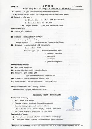 FMGE Notes - Pathology