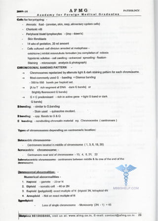 FMGE Notes - Pathology