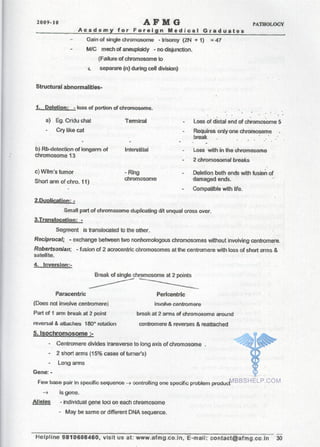 FMGE Notes - Pathology