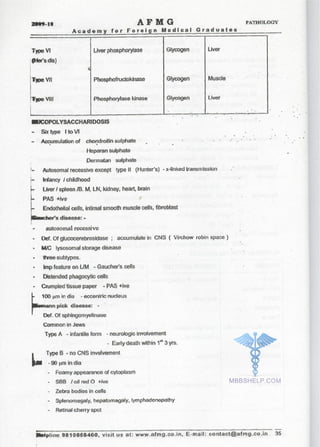 FMGE Notes - Pathology