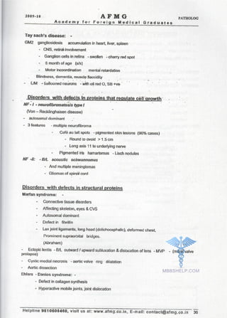 FMGE Notes - Pathology