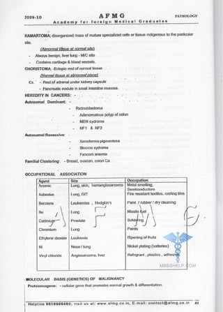 FMGE Notes - Pathology