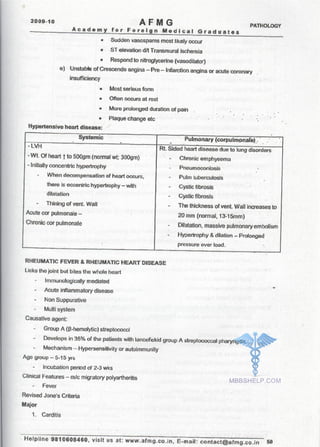 FMGE Notes - Pathology