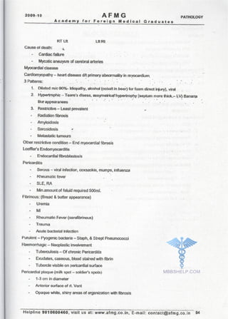 FMGE Notes - Pathology