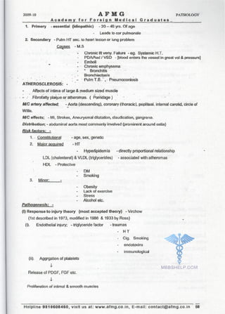 FMGE Notes - Pathology