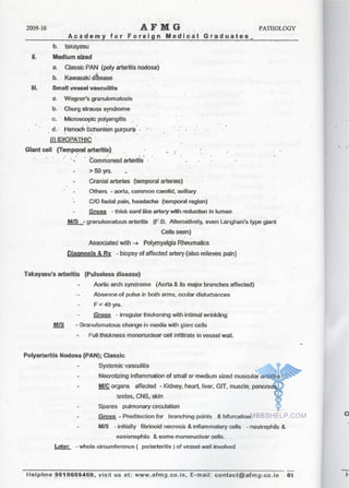 FMGE Notes - Pathology
