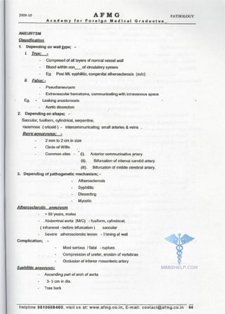 FMGE Notes - Pathology