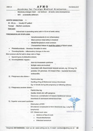 FMGE Notes - Pathology