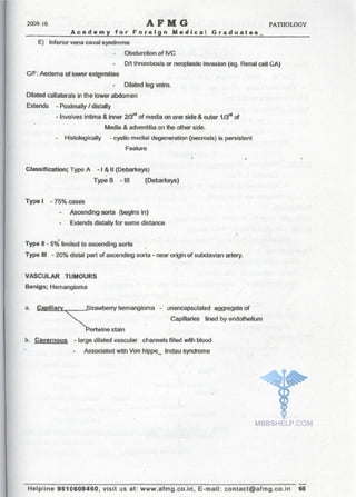 FMGE Notes - Pathology