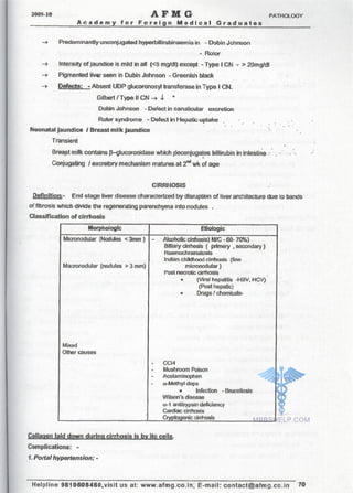 FMGE Notes - Pathology