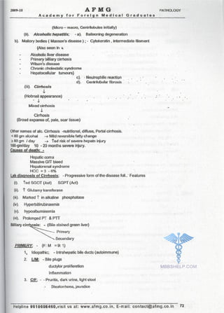 FMGE Notes - Pathology