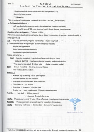 FMGE Notes - Pathology
