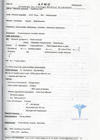 FMGE Notes - Pathology