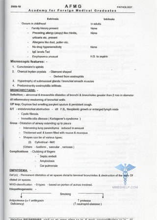 FMGE Notes - Pathology