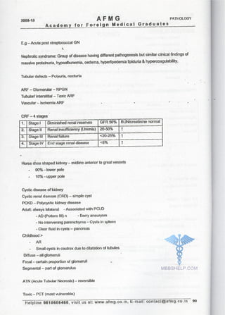 FMGE Notes - Pathology
