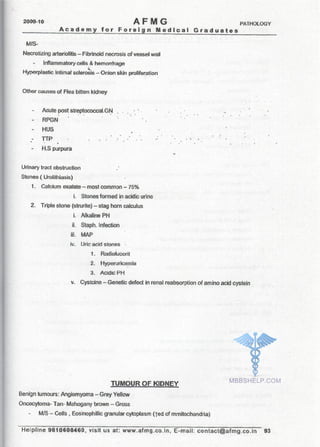 FMGE Notes - Pathology