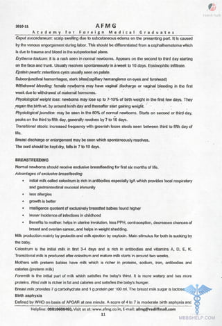 FMGE Notes - Pediatrics