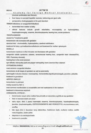 FMGE Notes - Pediatrics