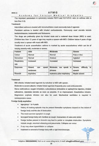 FMGE Notes - Pediatrics