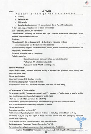 FMGE Notes - Pediatrics