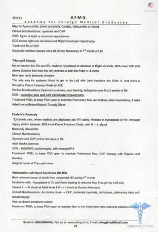 FMGE Notes - Pediatrics