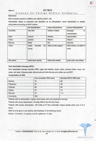 FMGE Notes - Pediatrics