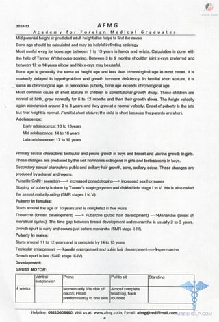 FMGE Notes - Pediatrics