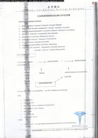 FMGE Notes - Pharmacology