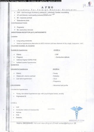 FMGE Notes - Pharmacology