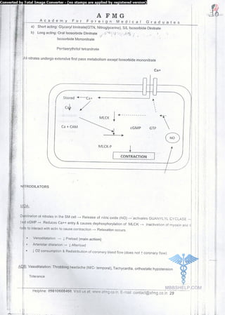 FMGE Notes - Pharmacology