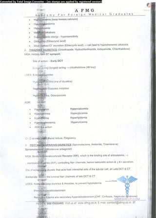 FMGE Notes - Pharmacology