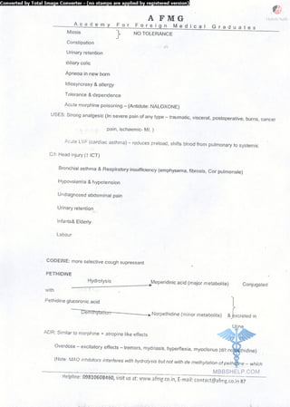 FMGE Notes - Pharmacology
